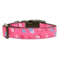 Unconditional Love Lollipops Nylon Ribbon Collar Bright Pink Medium UN749612